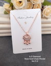 AD Diamond Designer Chain Pendant Set 3 Wholesale Manufacturers
